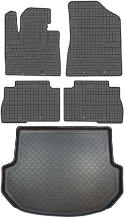 OEM Hyundai Santa Fe Iii Dm Suv De Septiembre De 2012 A 2015. Juego De Alfombrillas De Goma Para Coche Y Alfombrilla Para Maletero
