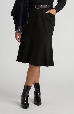 Universal Standard Carla Ponte Skirt in Black at Nordstrom, Size 4Xl