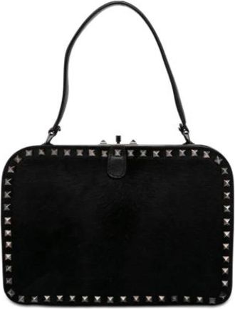 Valentino Pre-owned Vintage Pony Hair Handbag - Dames - Vintage Handtas - Zwart - ONE Size - Vintage