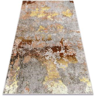 RugsX Rugsx - Alfombra Lavable Miro 51463.802 Abstra&ccedil;&atilde;o Antideslizante - Gris / Oro Multicolour 140x190 Cm