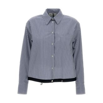 True Royal Shirts, female, Blue, Size: M Camicia Boy Stripe