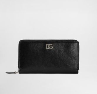 Dolce & Gabbana Tempesta Calfskin Wallet - Man Wallets And Small Leather Goods Black Onesize