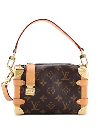 Louis Vuitton Side Trunk Handbag Monogram Canvas PM shoulder bag - Brown