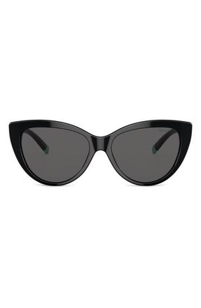 Tiffany & Co. 56mm Cat Eye Sunglasses in Black at Nordstrom