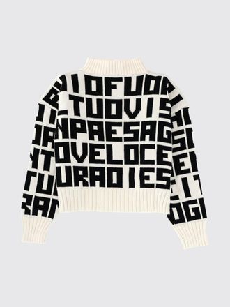 Msgm Maglia a dolcevita in lana logata Msgm