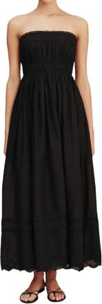 Possé Mylah Strapless Dress In Black