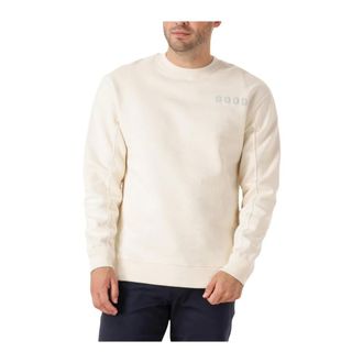 The Goodpeople Hoodies & sweatvesten, Heren, Wit, S, Ecru Lteddy Sweater voor Heren