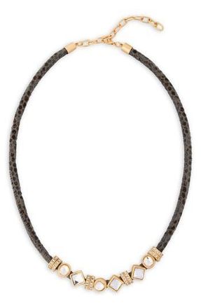 Saachi Glam Accent Collar Necklace in Grey at Nordstrom Rack