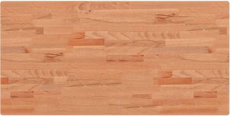 vidaXL Encimera De Ba&ntilde;o Madera Maciza De Haya 100x50x2,5 Cm Vidaxl
