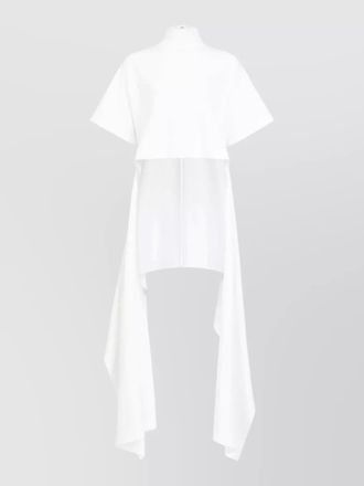 Alaia asymmetric mock-neck jersey midi dress