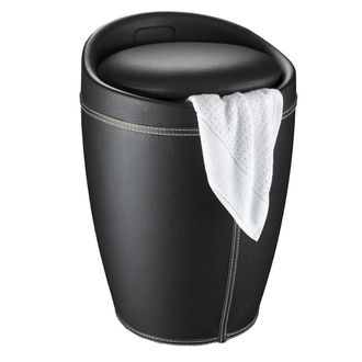 WENKO Candy Puf Multifuncional Negro 20 Litros