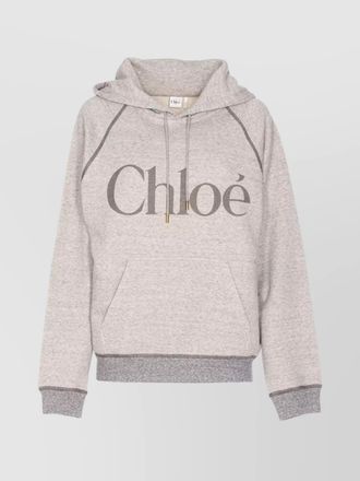 Chlo&eacute; knitwear hoodie with hood and pockets