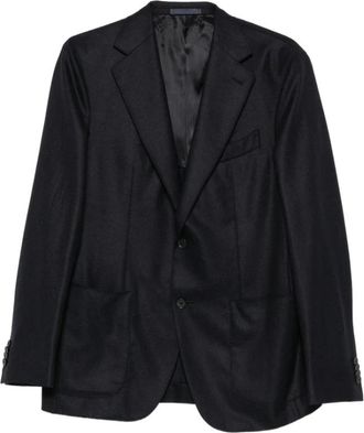 Caruso Aida Jas - Heren - Blazers - Blauw - L - Wol - Jassen