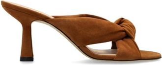 Stuart Weitzman Soplaya Slide 75 - Dames - Muiltjes - Bruin - 35 1/2 EU - Leer - Schoenen