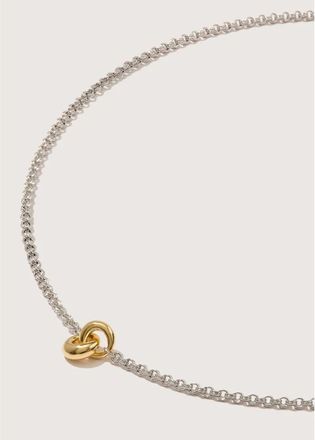 Otiumberg Mixed Metal Link Up Chain Necklace at Nordstrom