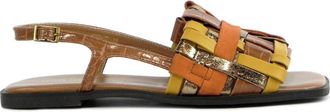 Noa Harmon Multicolor Laminaat SC - Dames - Sandalen - Bruin - 36 EU - Schoenen