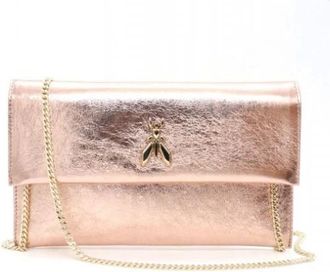 Patrizia Pepe Tassen, Dames, Roze, ONE Size, Leer, Fly Ceremony Clutch