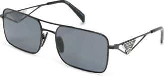 Prada Zonnebril - Dames - Zonnebrillen - Zwart - 56 MM - Accessoires