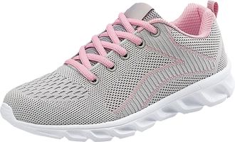 Generic Women Walking Running Trainers Running Sport Shoes Womens New Non Soft Sole Casual Comfortable Lightweight Mesh Breathable Sports Casual Shoes Sneaker