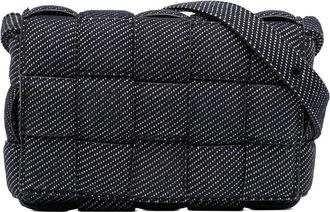 Bottega Veneta Pre-owned Bottega Veneta Denim Intrecciato Cassette Padded Crossbody BO9937549E