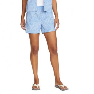 Eddie Bauer All Day Upf Elastic Waist Shorts In Cornflower Blue