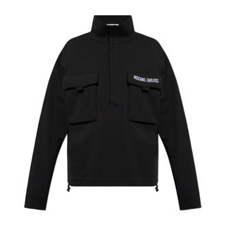 Moschino Sweatshirts, male, Black, L, Turtleneck Sweatshirt