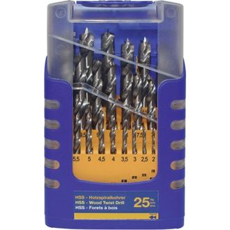 Fisch Juego De Brocas Espirales De Madera Fisch 013g 25 Pzs. - 013g0025k01