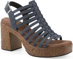 White Mountain Barbea Platform Sandal in Denim Blue/Fab at Nordstrom Rack, Size 7.5