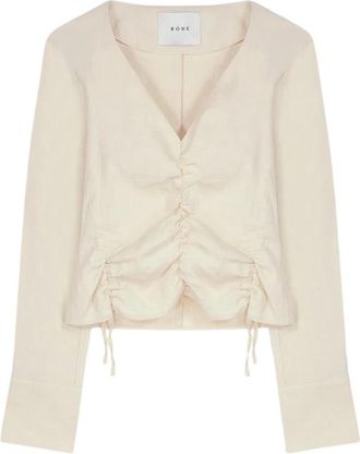 R&oacute;he Stijlvolle Tanktops voor Vrouwen - Dames - Longsleeves - Beige - S - Tops