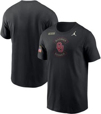 Jordan Brand Mens Jordan Brand Black Oklahoma Sooners 2025 Military Appreciation Dri-FIT T-Shirt at Nordstrom, Size Large