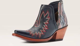 Ariat Womens Dixon Chimayo Western Boot In Cash Black