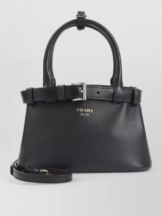 Prada buckle small leather mini bag