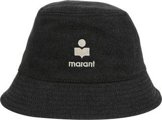 Isabel Marant Classic Black Bucket Hat With Minimalist Logo