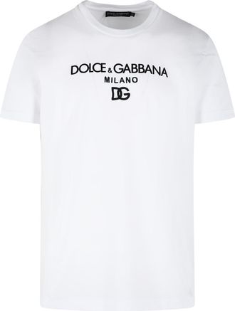 Dolce & Gabbana Wei&szlig;es Baumwoll-T-Shirt