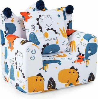 Costway Costway - Kids Sofa Chair Foam Filled Armchair Toddler Upholstered Couch W/Padded Pillow