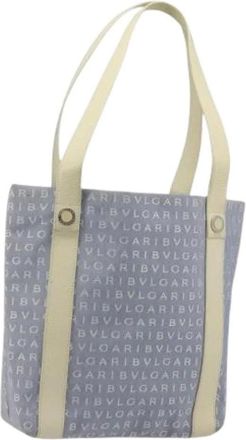 Bulgari Pre-owned Tote Bags, female, Blue, Size: ONE SIZE Pre-owned Vintage Tote Bag