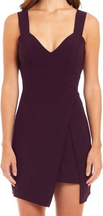 Amanda Uprichard Primrose Dress In Black Cherry