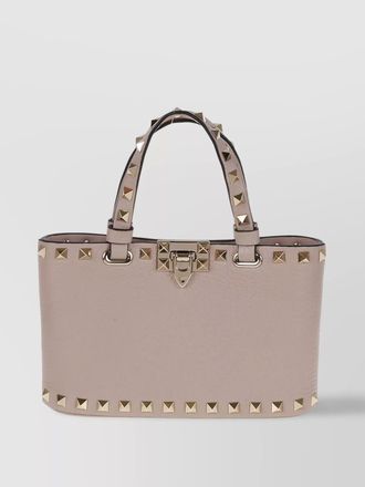 Valentino Garavani rockstud mini calfskin tote bag
