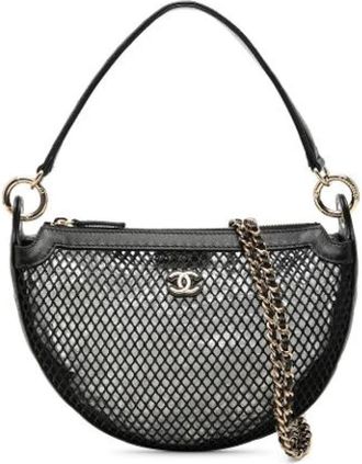 Chanel Pre-owned Satchel - Dames - Vintage Schoudertas - Zwart - ONE Size - Leer - Vintage