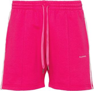 P.A.R.O.S.H. striped jersey shorts - women - Cotton/Polyester - L - Pink