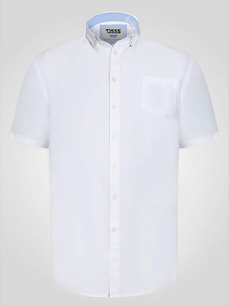 D555 WHITE Oxford Short Sleeve Shirt