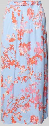 Mbym mbyM Midirock aus Viskose Modell Aveline in Hellblau, Gr&ouml;&szlig;e XL