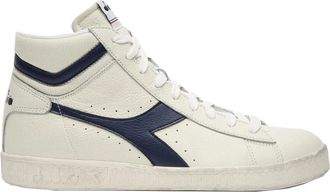 Diadora High Top Sneakers - Heren - Sneakers - Blauw - 44 EU - Leer - Schoenen