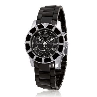 Le Vian Ceramic Chronograph Quartz Black Dial Unisex Watch LV931CRDB