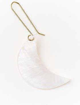 Matr Boomie Rajani Crescent Moon Drop Earrings - Mother of Pearl in Ivory at Nordstrom