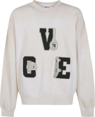 Golden Goose Graphic Crewneck Sweatshirt - Heren - Sweatshirts - Grijs - XL - Katoen - Hoodies & sweatvesten