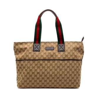 Gucci Pre-owned Vintage GG Monogram Tote Bag - Pre-owned - Mujer - Marr&oacute;n - ONE SIZE