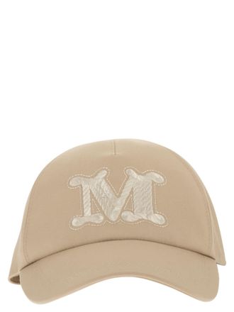 Max Mara Gorra de b&eacute;isbol de gabardina repelente al agua Maxmara Mxaribaldo