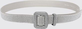 Benedetta Bruzziches Satin Belt with Crystal Jewelled Buckle