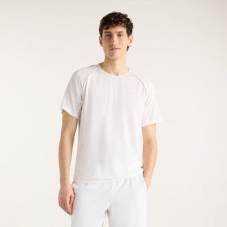 New Balance Mens Tournament Top in White/Grey Poly Knit, size X-Large